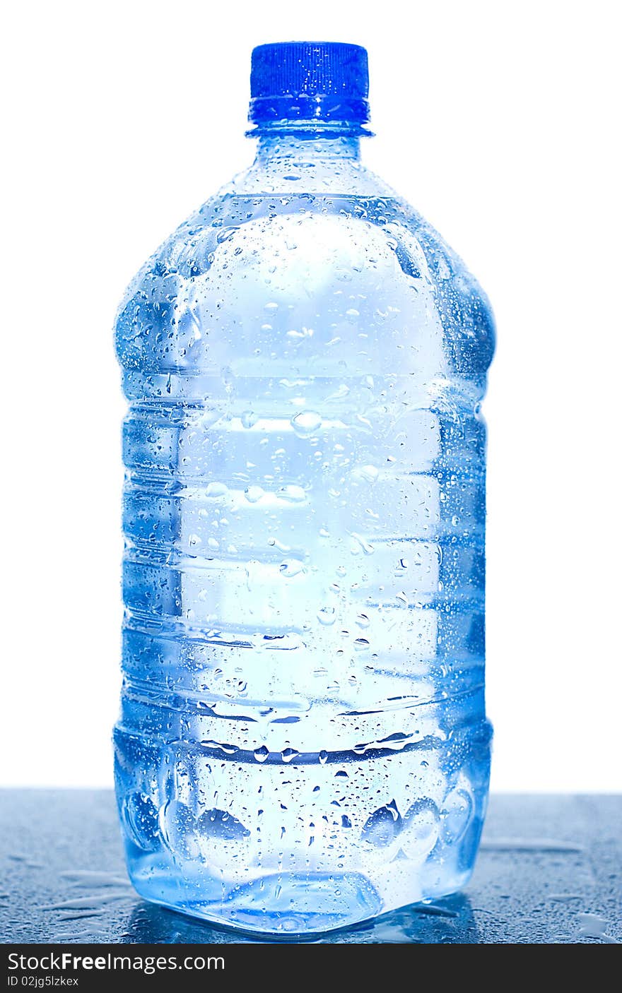 Water bottle isolated on the white background. Water bottle isolated on the white background