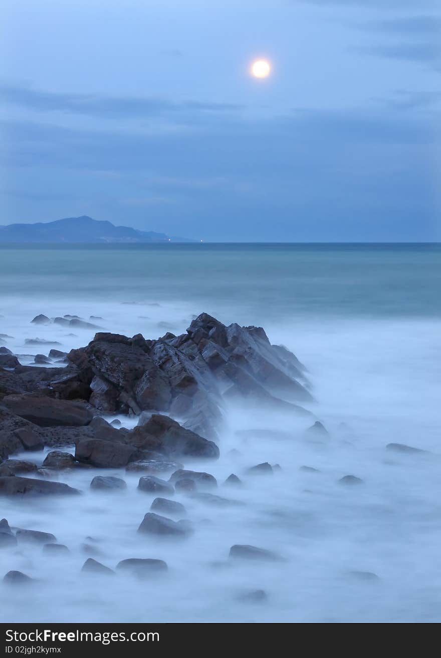 Cantabrian coast and sea in Euskadi