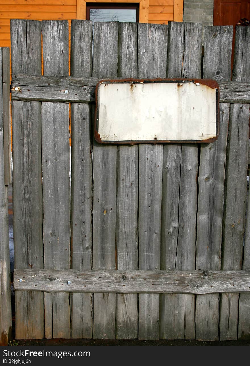 Old wooden fence