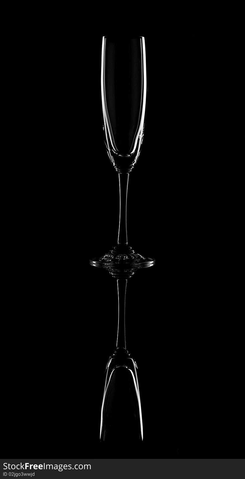 Wineglass On Black