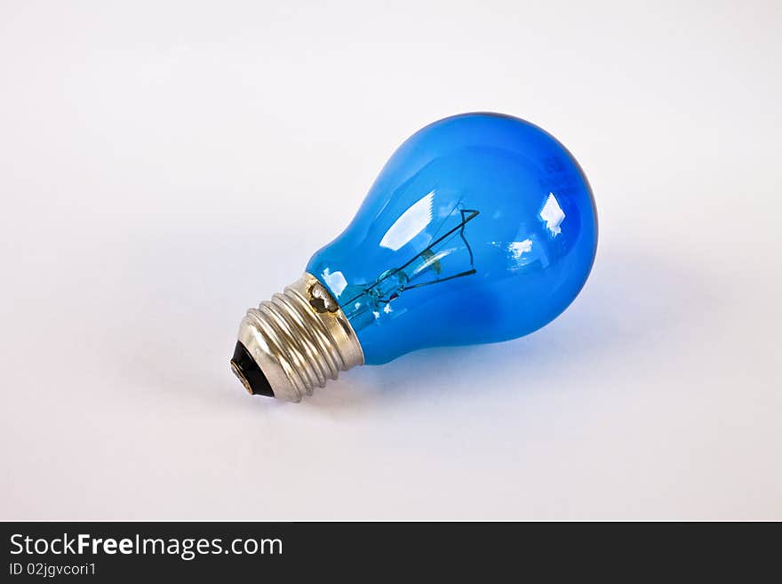 Light Bulb On White Background