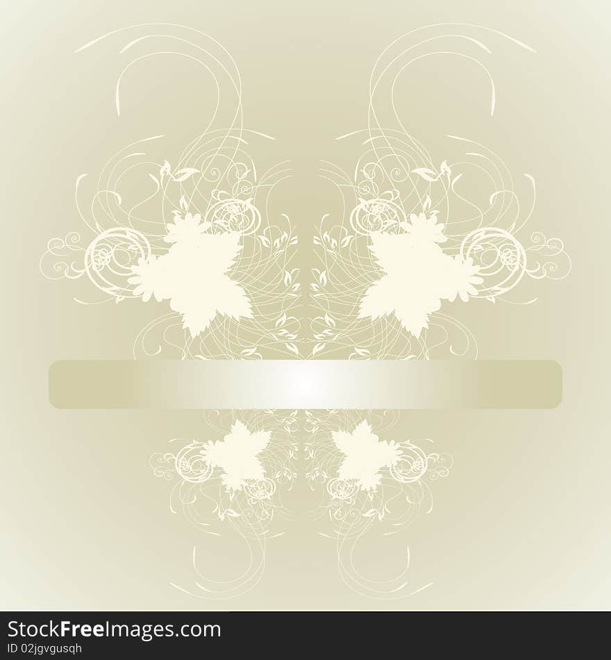 abstract  floral background with place for your text