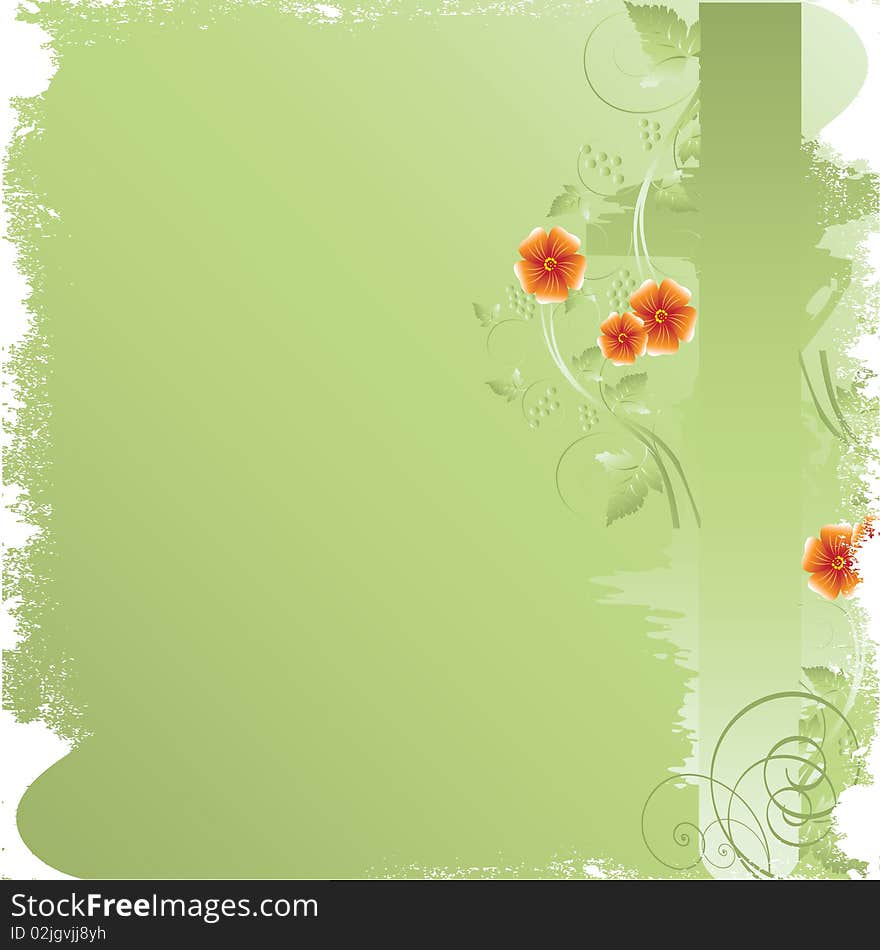 Abstract flower design with place for your text. Abstract flower design with place for your text