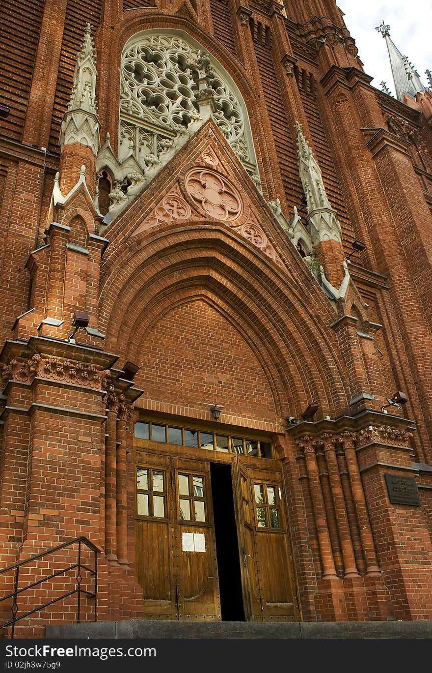 Gothic cathedral in moscow russia