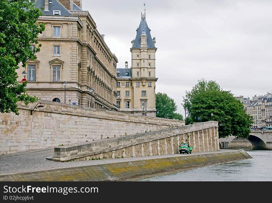 Buildings Along The Seine River