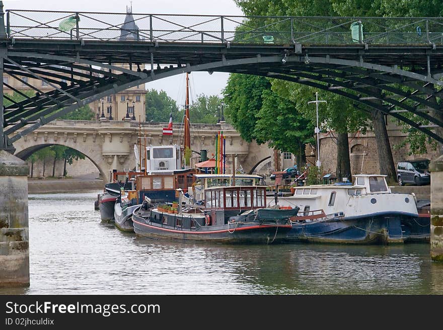 Riverboats on the Seine River