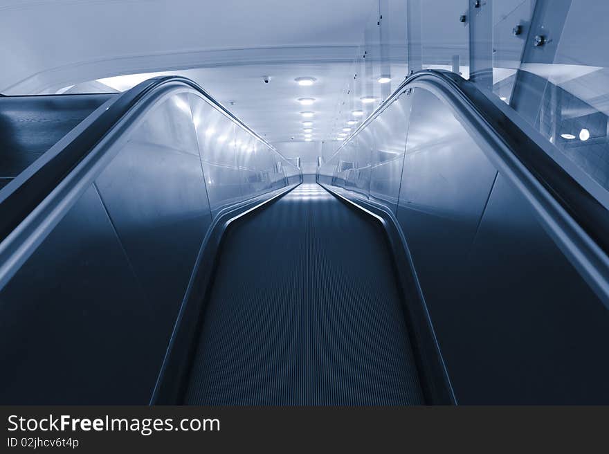 Moving Escalator shot at long exposure time. Moving Escalator shot at long exposure time