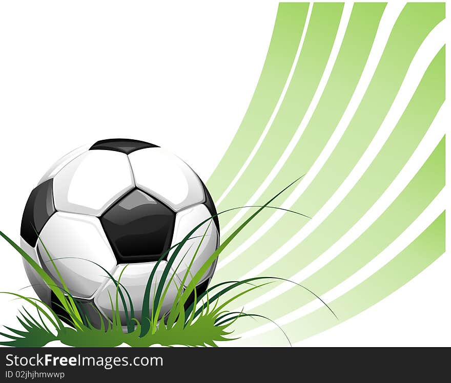 Football background with ball