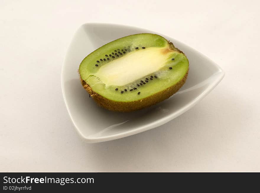 Kiwi on plate