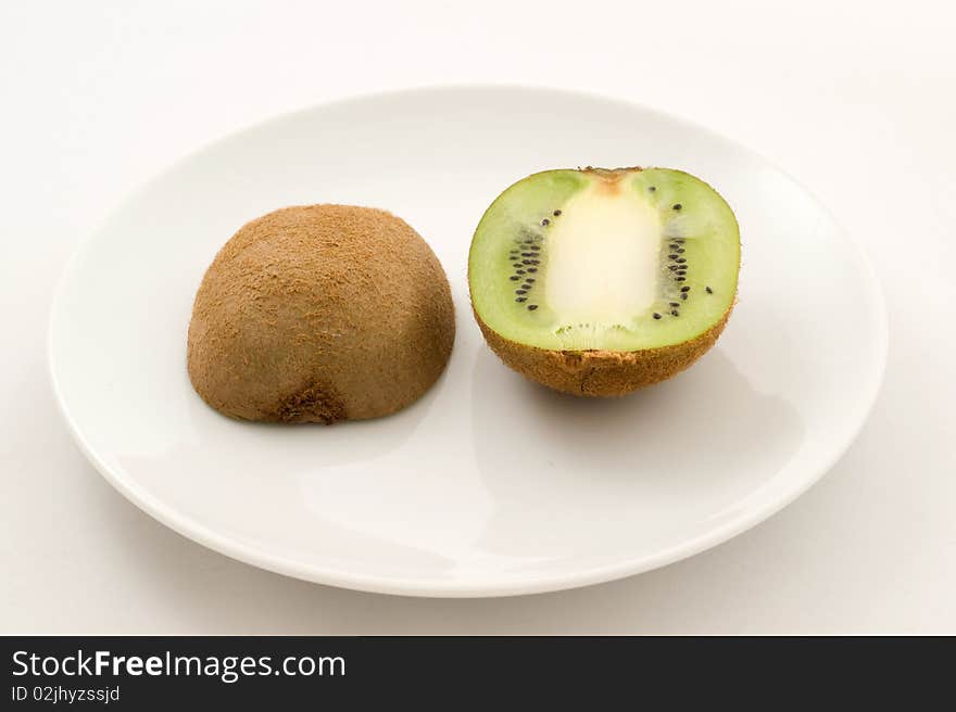 Kiwi on plate