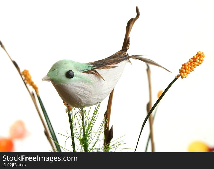 Decorative Bird On Branch