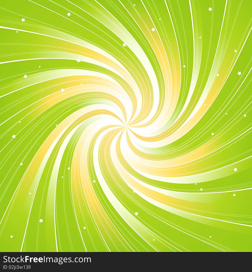 Abstract Green Lines.