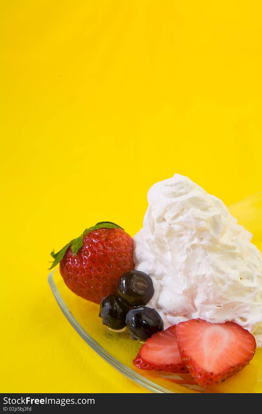 Strawberry and Whipped Cream Dessert