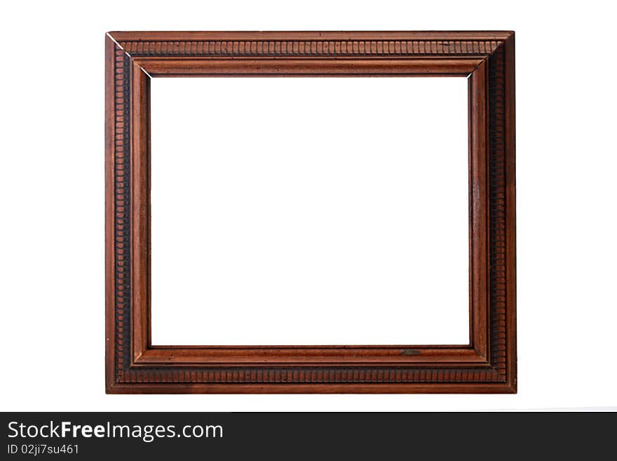 Frame for a picture or a photo on a white background. Frame for a picture or a photo on a white background.