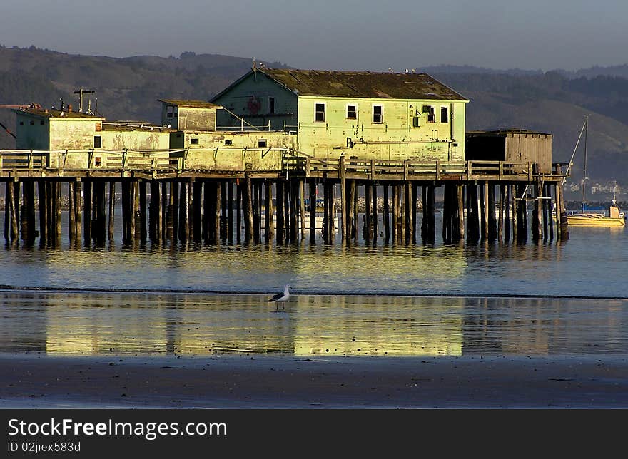 Abandoned old house at the beach