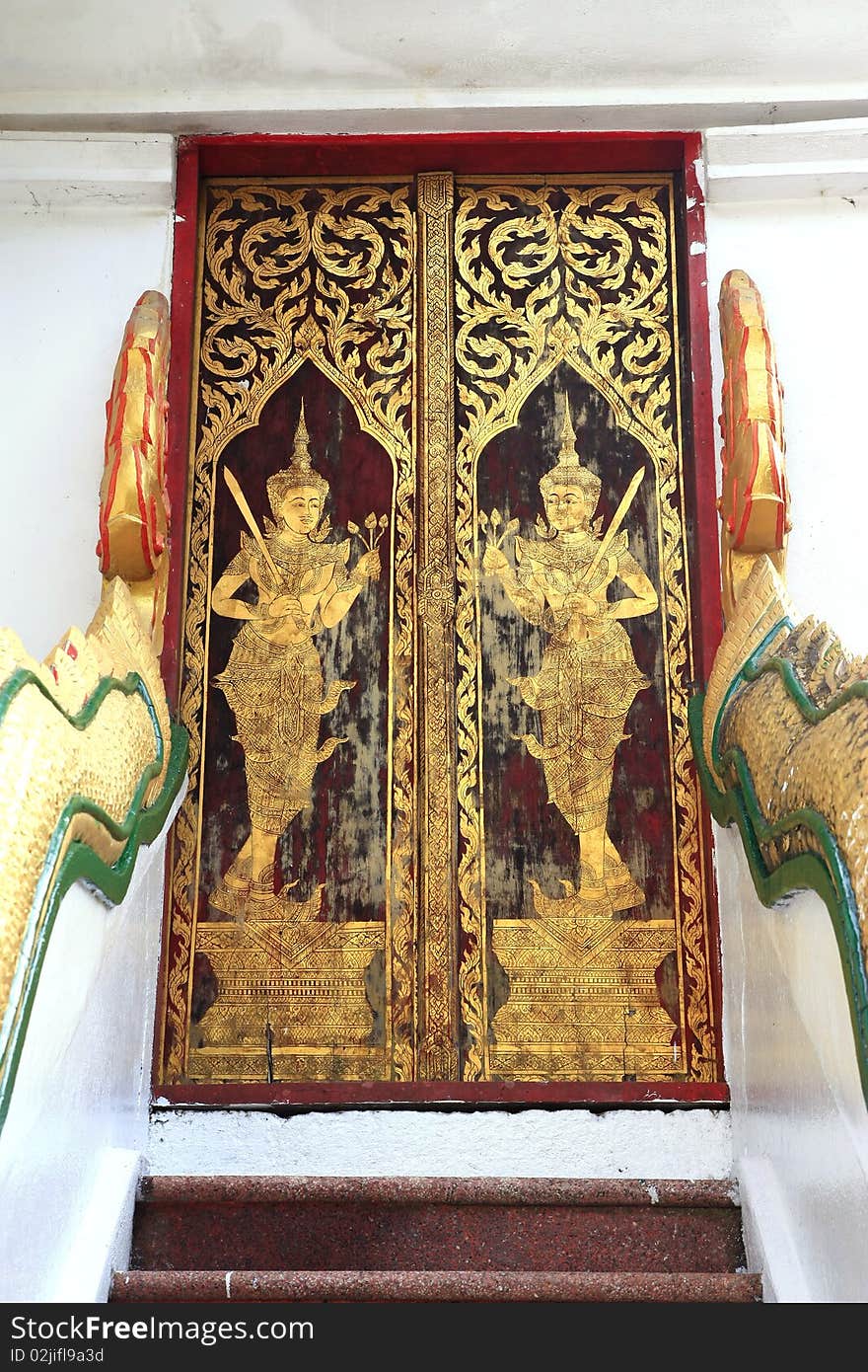 The thai drawing door at doi su thep. The thai drawing door at doi su thep