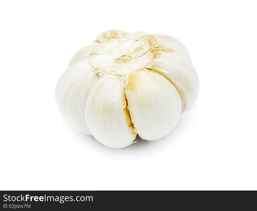 Garlic isolated on white background