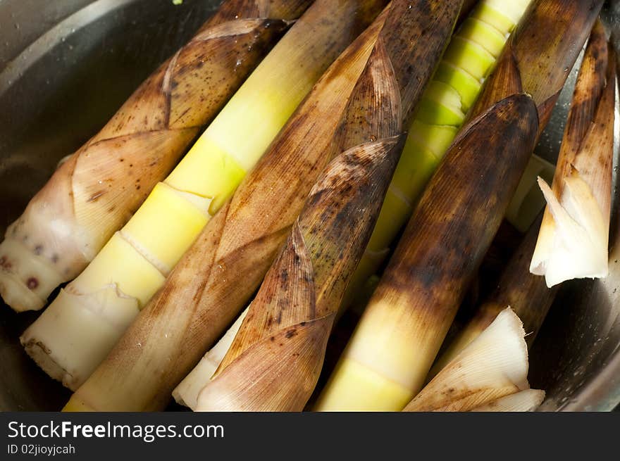 Fresh bamboo shoots at Shaodong,Hunan,China.