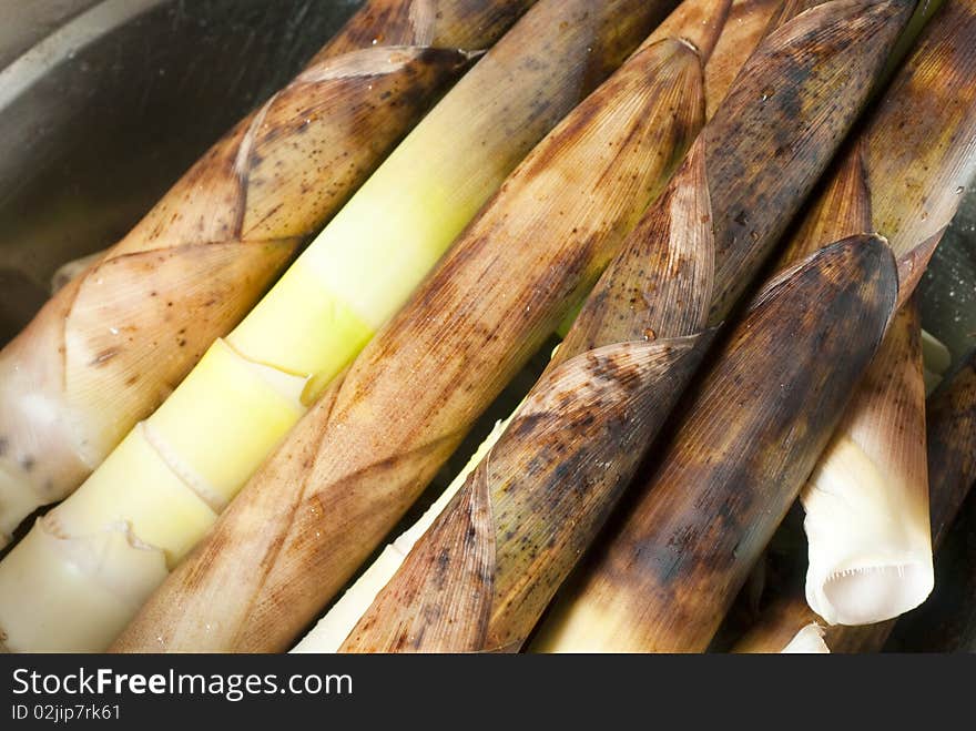 Fresh bamboo shoots at Shaodong,Hunan,China.