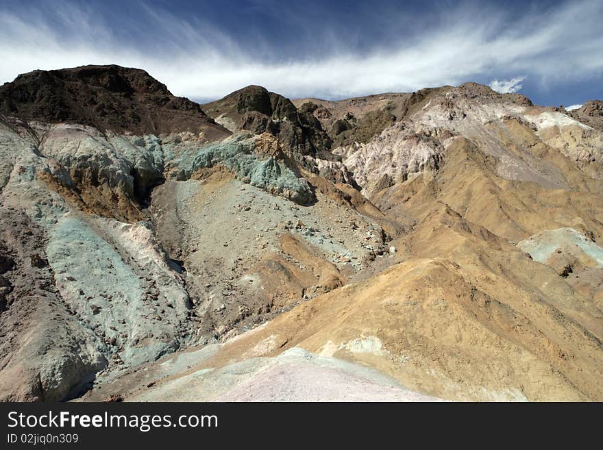 Area of Death Valley National Park called the Artist's Palette