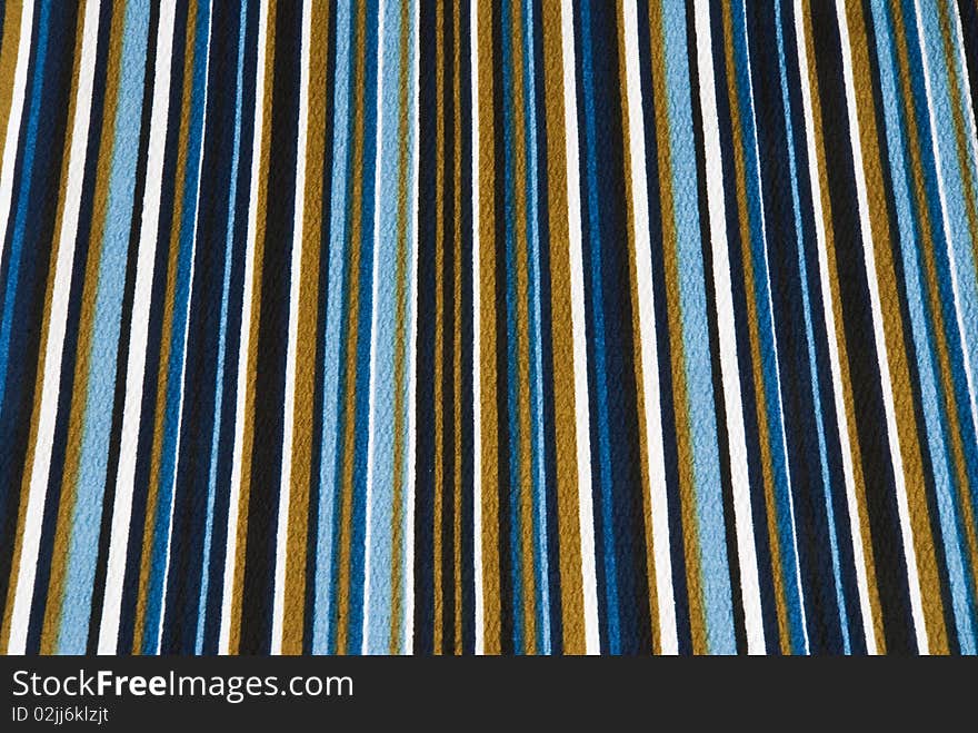 Fabric with different strips of color. Fabric with different strips of color