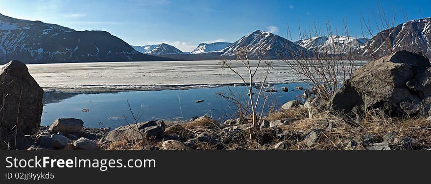 Mountain spring panorama