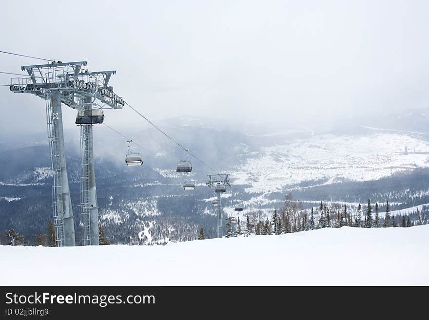 Ski area and snow mountain