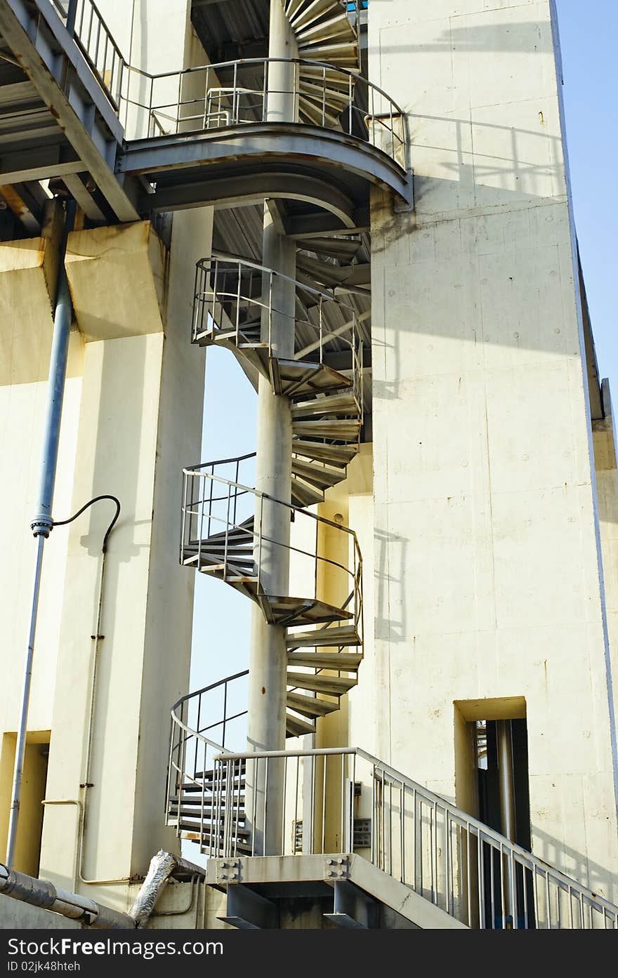 Spiral Stair in a water gate. Spiral Stair in a water gate