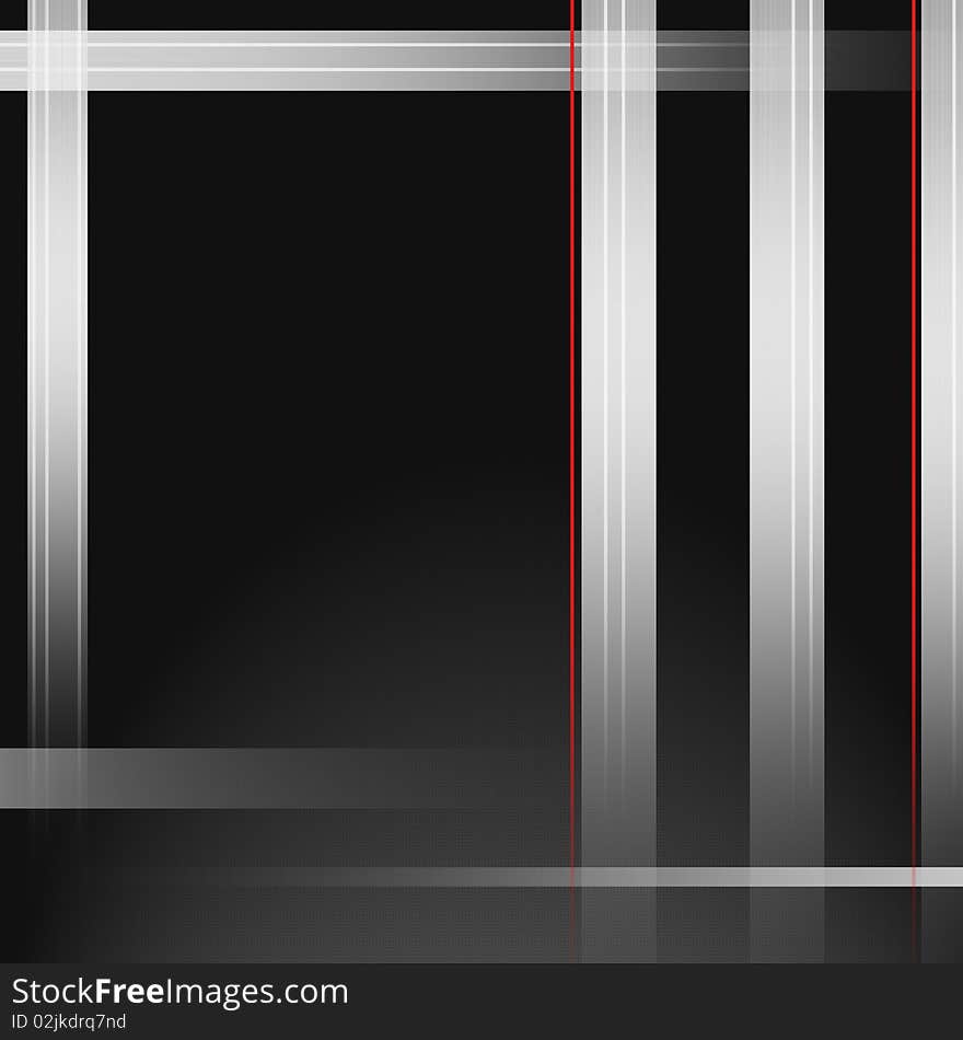 High quality black background with white  and red stripes. High quality black background with white  and red stripes