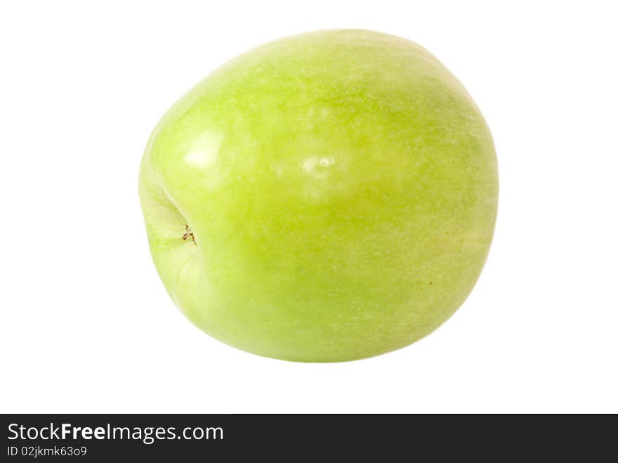 Green apple isolated on white