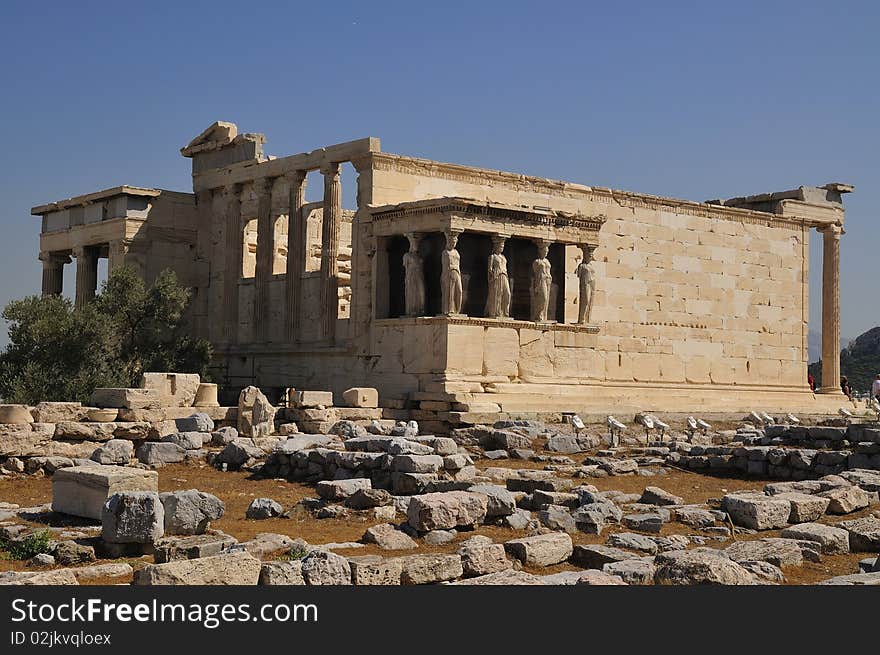 Erechtheion  temple Athens and Poseydon