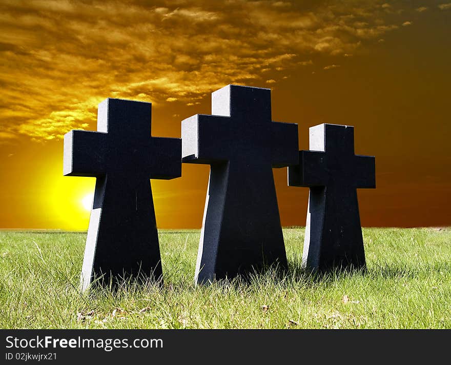 Second World War military cemetery.Klaipeda.Lithuania. Second World War military cemetery.Klaipeda.Lithuania