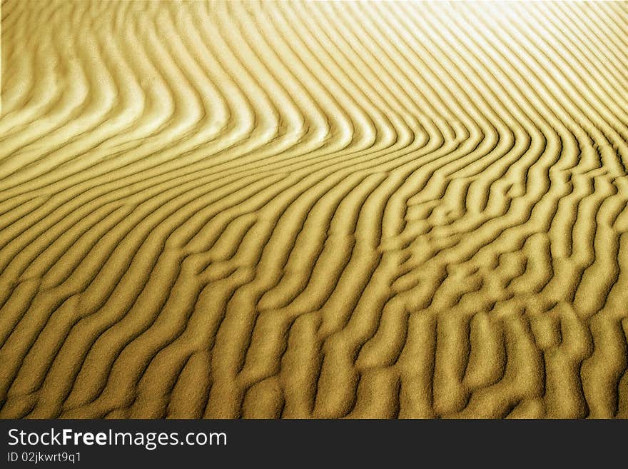 Sand lines in Sahara.Morocco