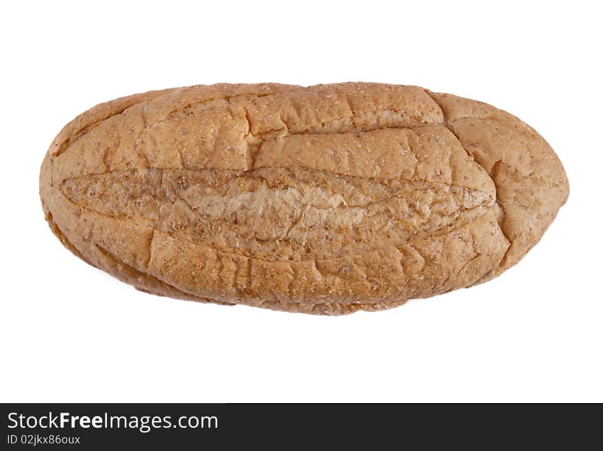 Isolated White Organic Bread on White background