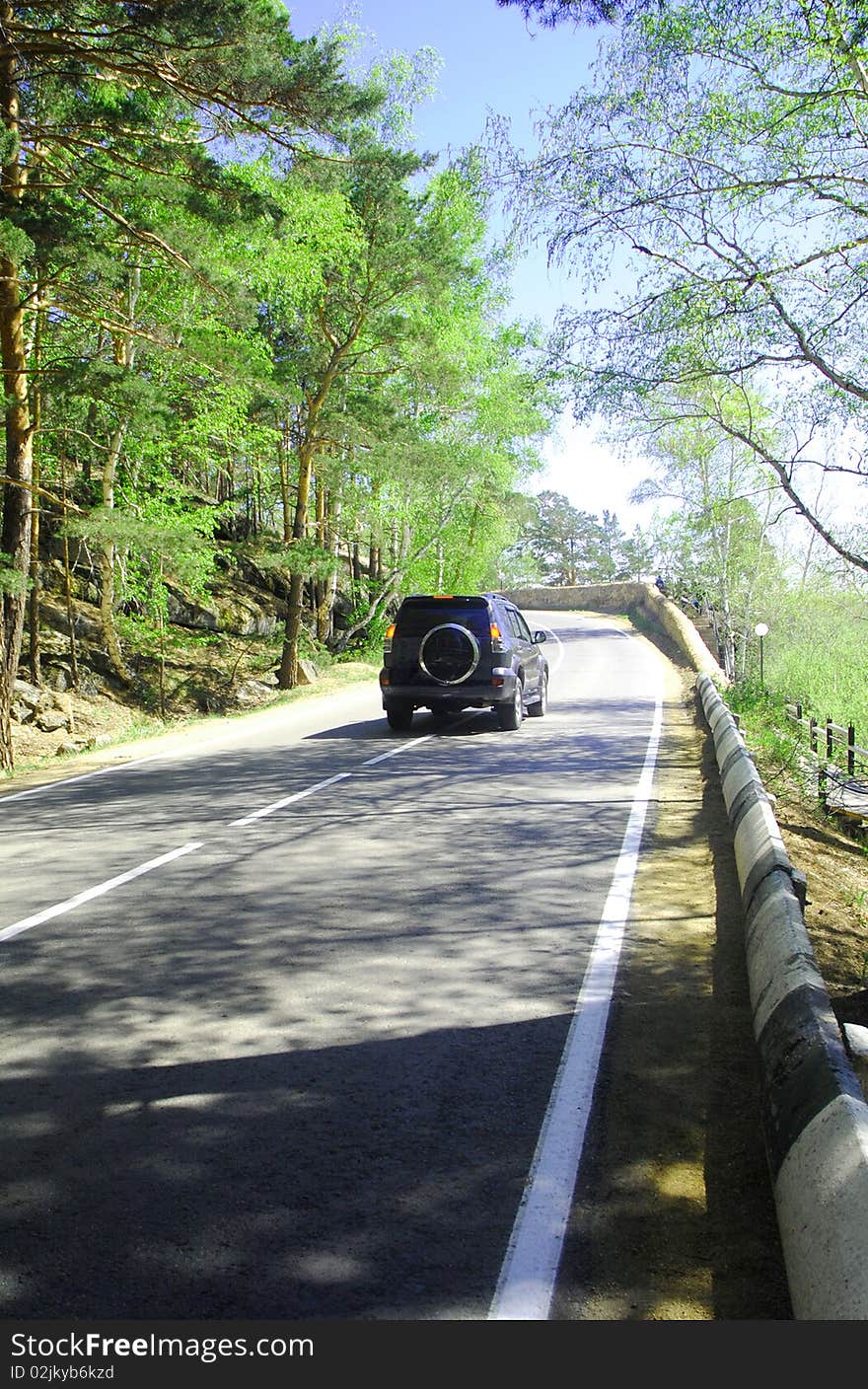 Road, speed, weather and fine landscape. Road, speed, weather and fine landscape