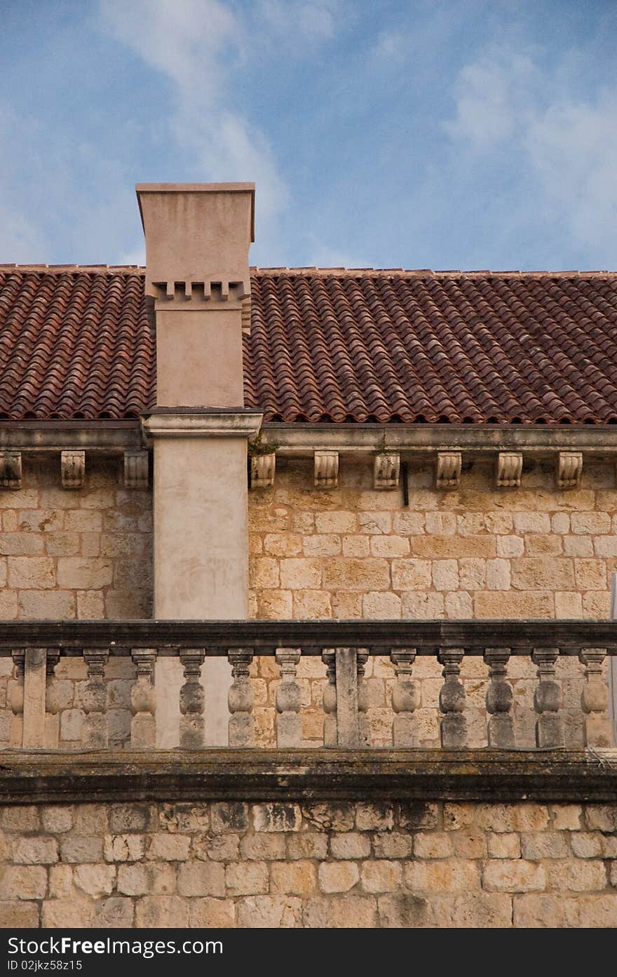 Lovely detail of typical dalmatian town, Croatia