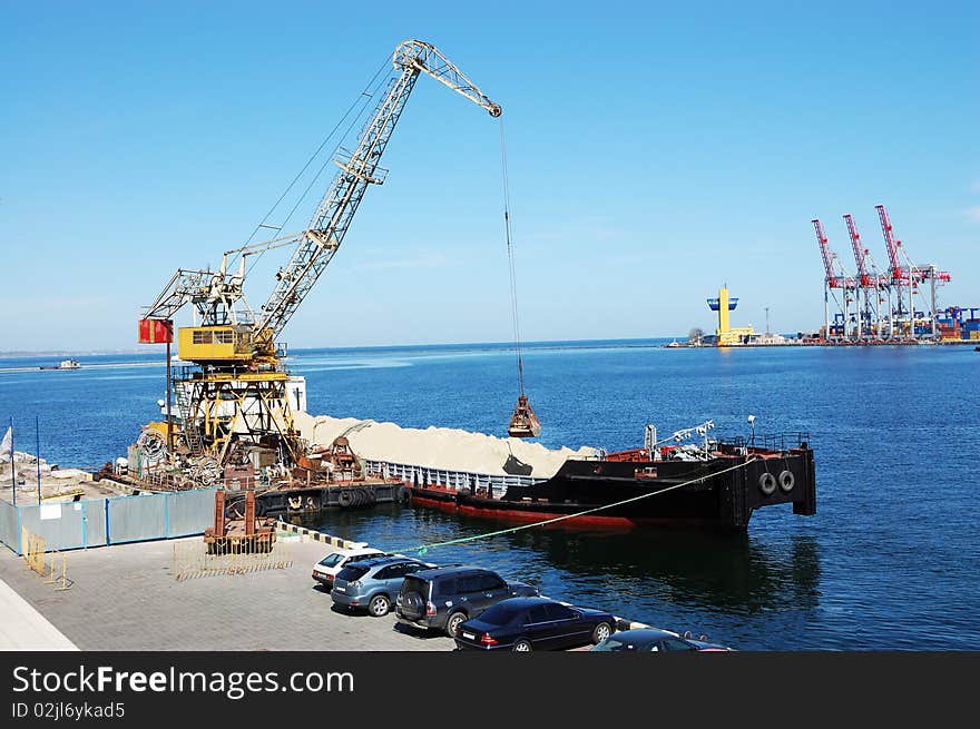 A Barge With Sand