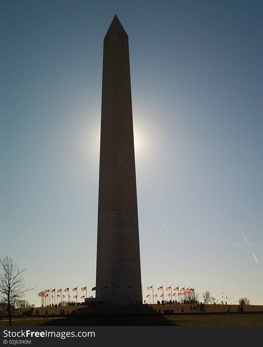 Washington DC picture taken at sunrise in the early spring. Washington DC picture taken at sunrise in the early spring