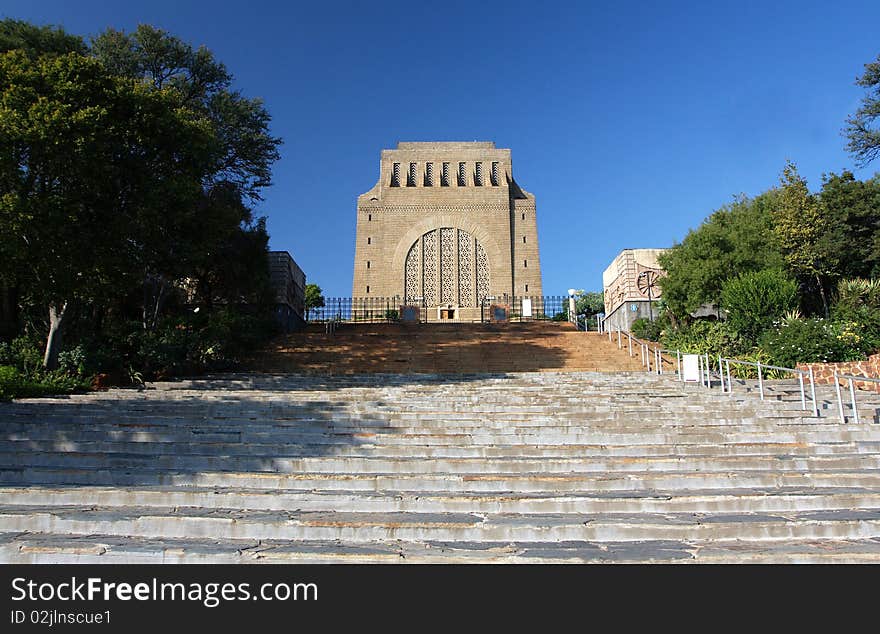 The Voortrekker monument in Pretoria.