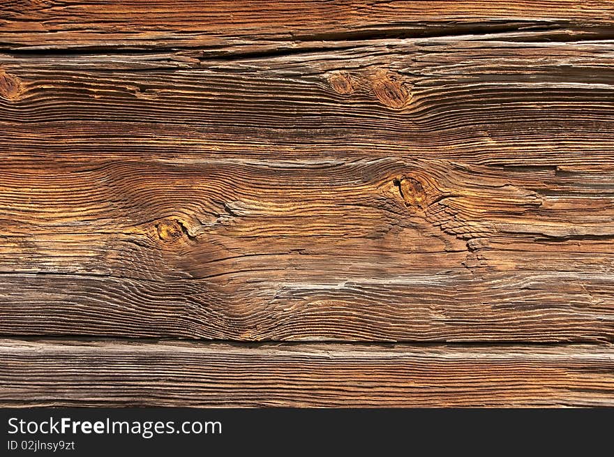 Old brown wooden background and texture. Old brown wooden background and texture.