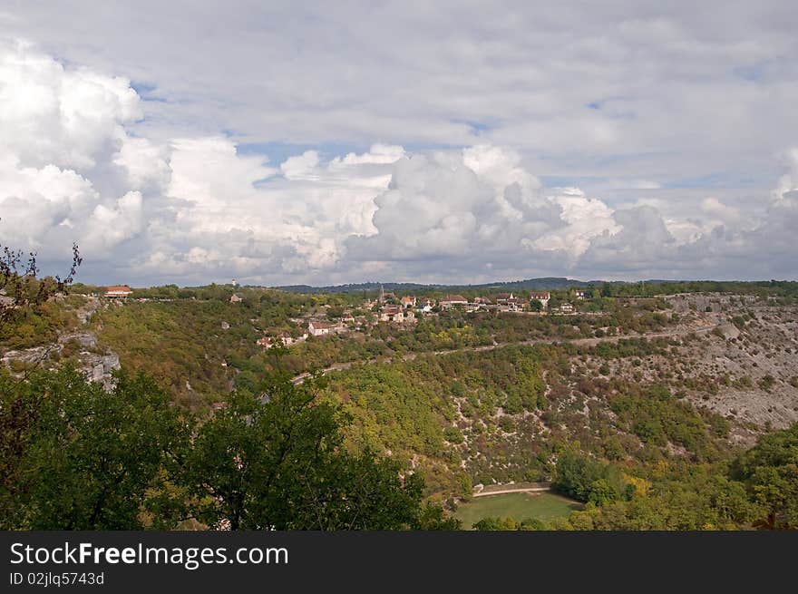 Clouds Over Rocamadour