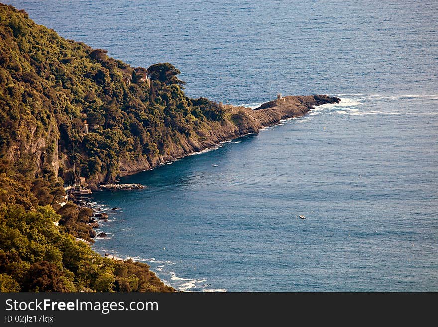 Italian Riviera coast viewed from the crown of Portofino mount.
Here Punta Chiappa view from the footpath that stretches from San Rocco. Italian Riviera coast viewed from the crown of Portofino mount.
Here Punta Chiappa view from the footpath that stretches from San Rocco