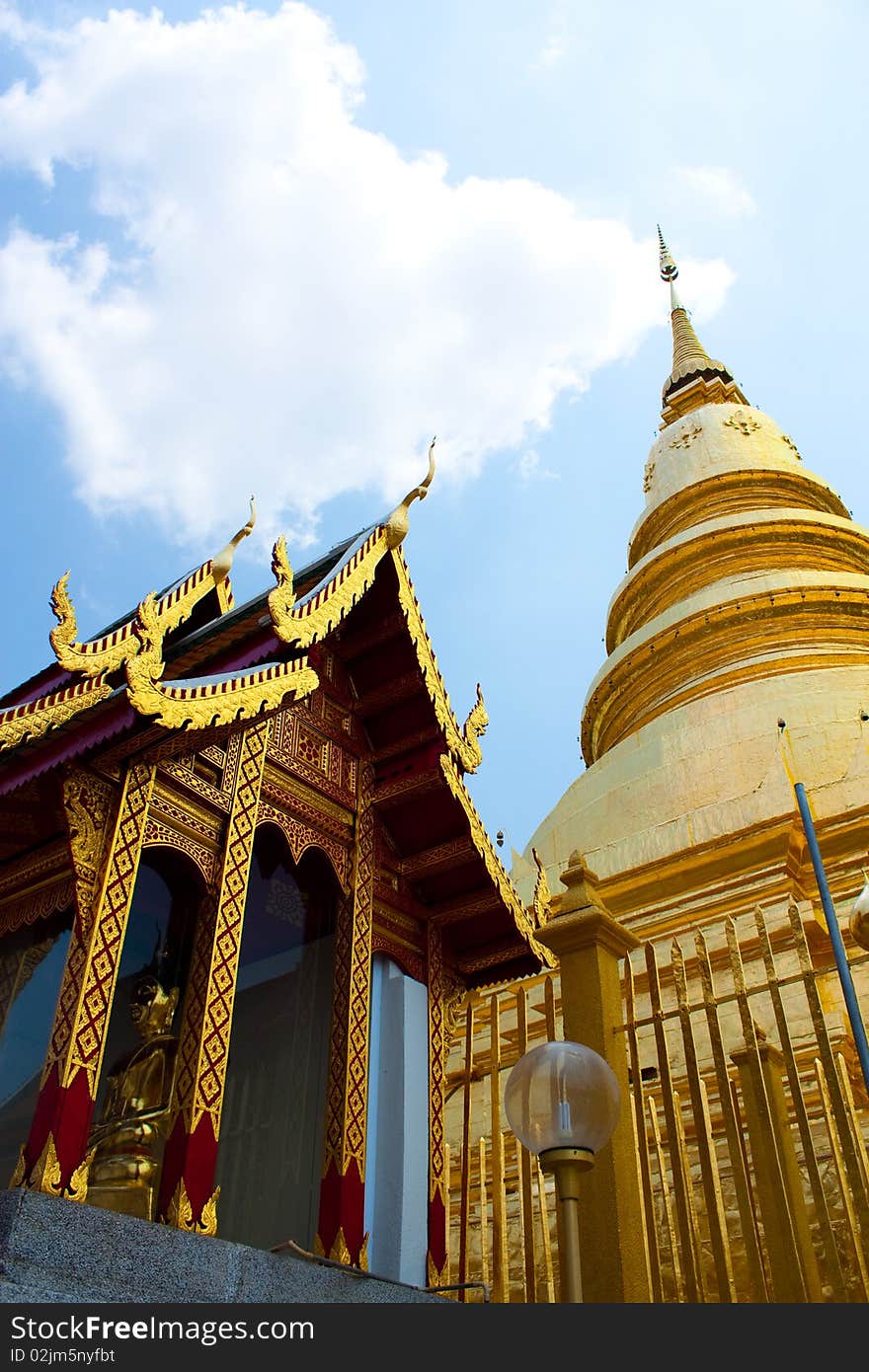 Thai temple in Lumpang province, Thainland. Thai temple in Lumpang province, Thainland