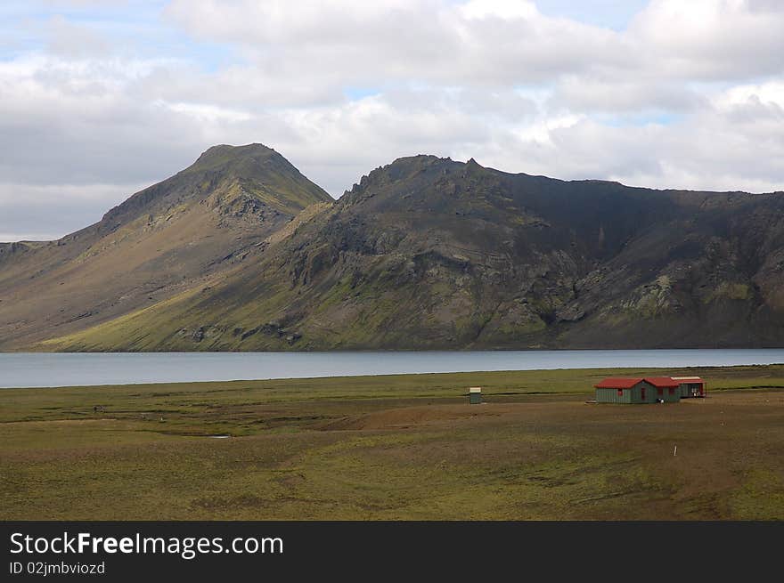 Alftavatn Lake, Iceland.