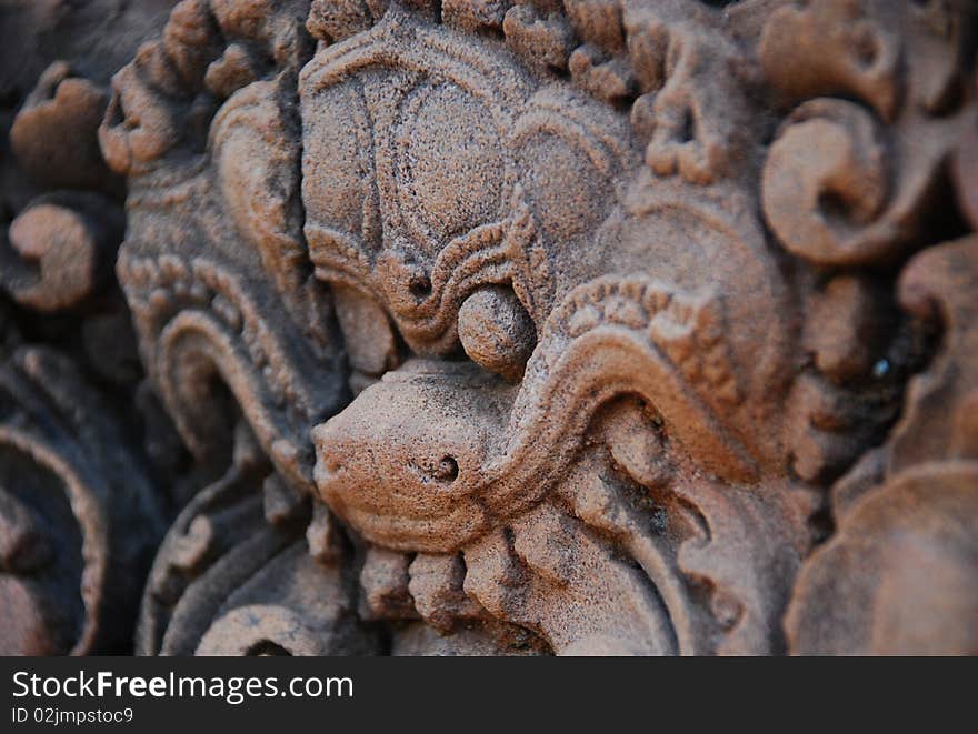 Ancient sculpture sand stone at Siem Reap Cambodia. Ancient sculpture sand stone at Siem Reap Cambodia