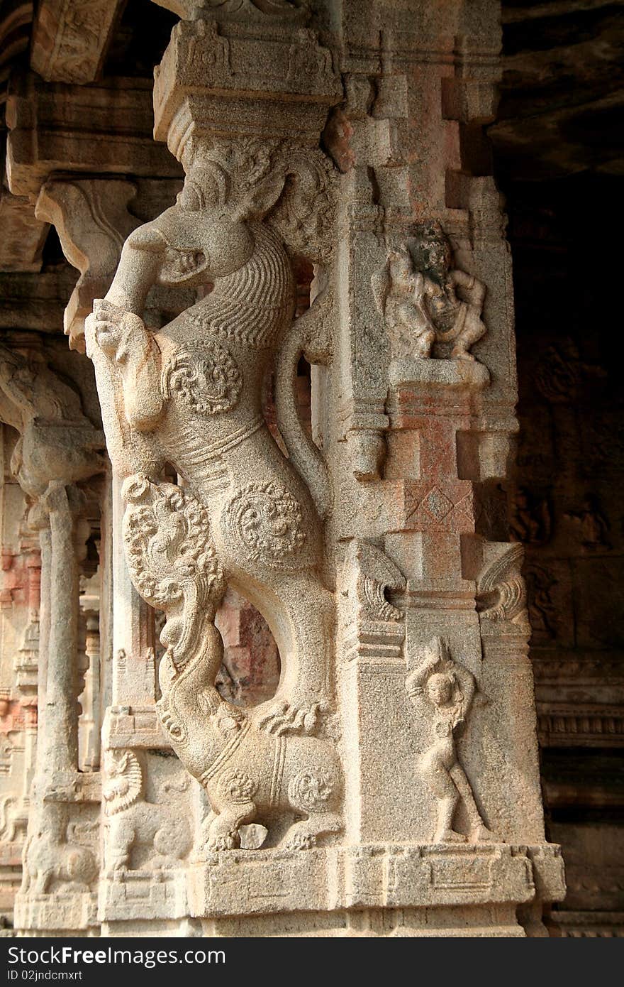 Stone Pillar Carving