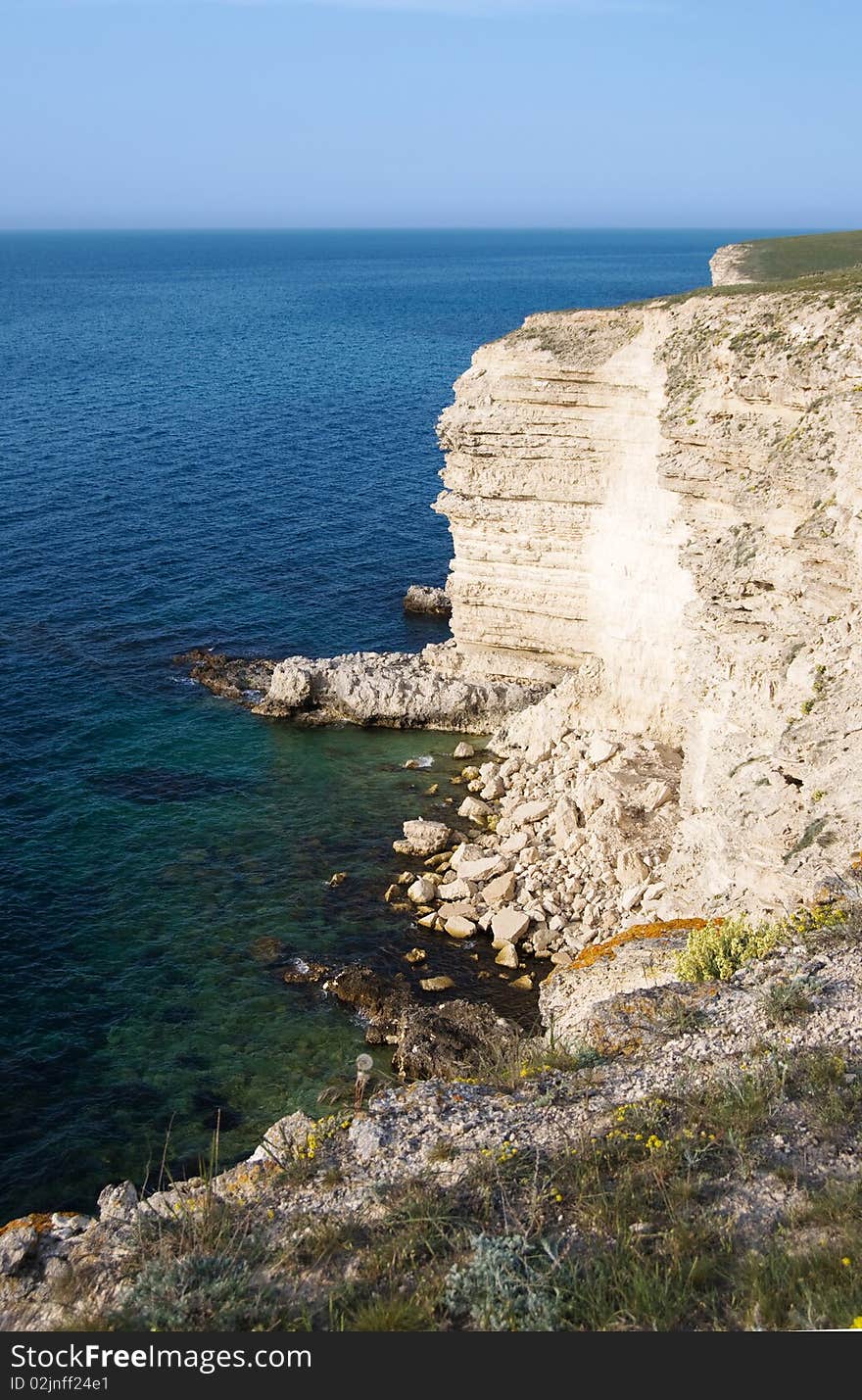 View On The Black Sea Form The High Cliff