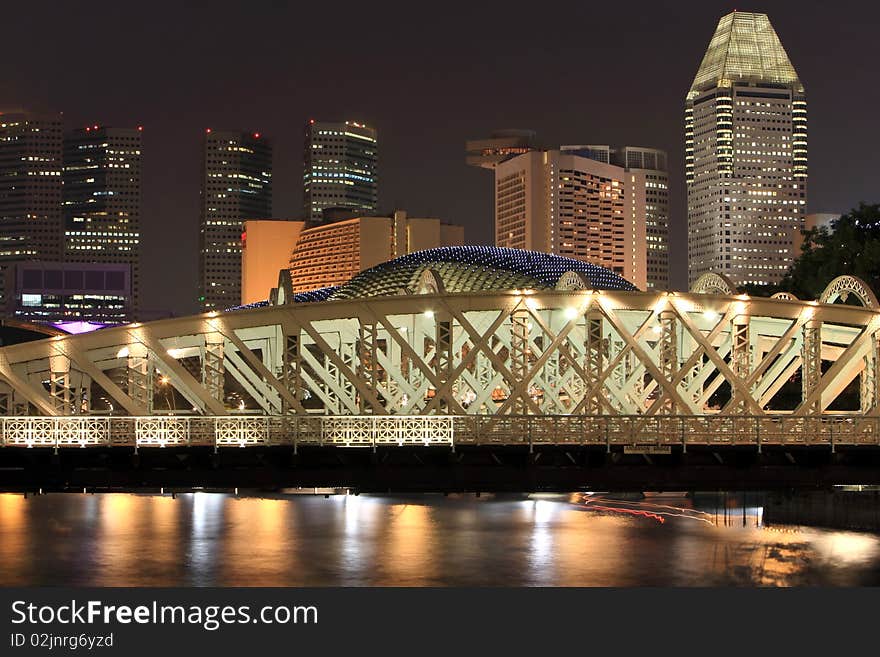 Night view of singapore city. Night view of singapore city