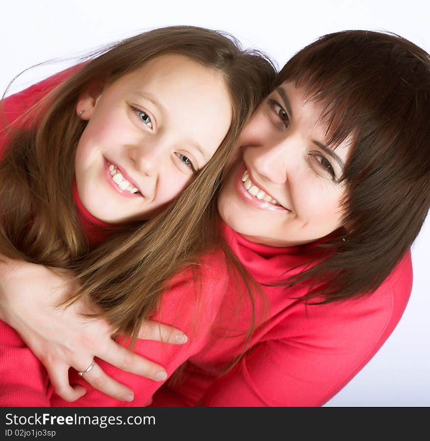 Studio Portrait Happy Family