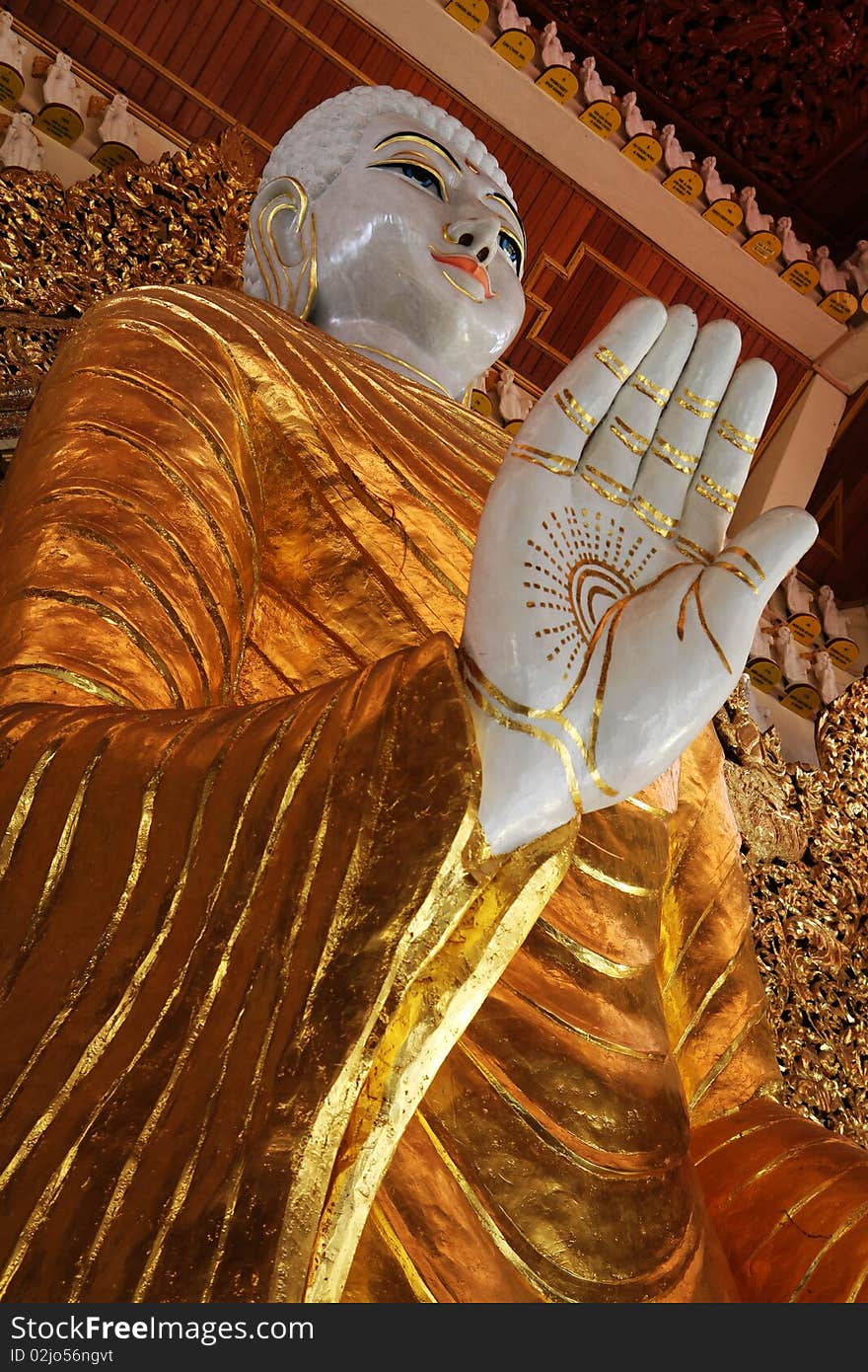 Buddha statue at Thai temple, Penang